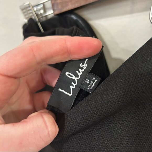 Lulus Very Tempting Black One Shoulder Bodycon Sweetheart Neckline Dress Small - Picture 5 of 6